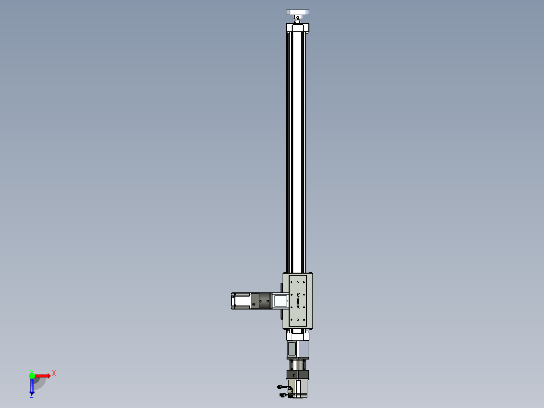 威洛博直线电机模组EB8ZR-L200-S1140-RZP75B5K-ZP755K-MS3俯视图