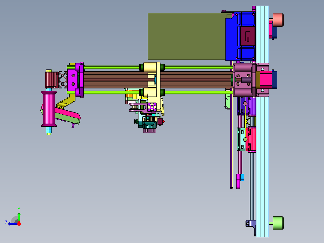 工业高性能工程材料3D打印机右视图