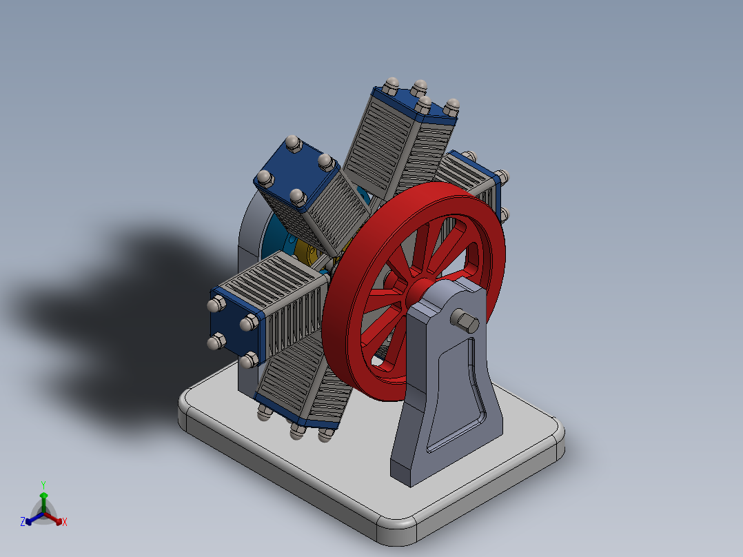 星形<span style='color: red'>发动机</span>