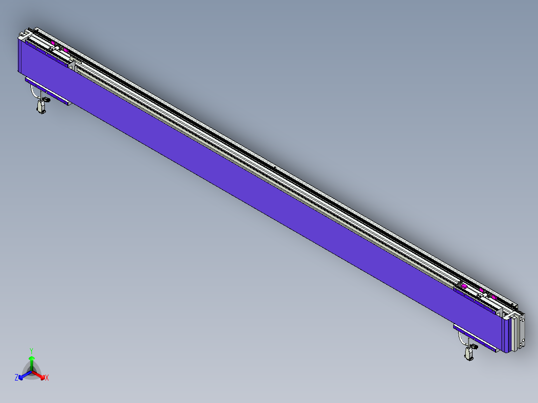 威洛博VL系列直线电机模组-2VL14S3-S1850正等轴测图