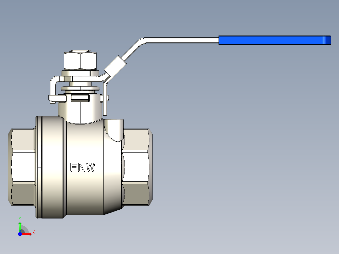 阀门模型-__________DN40前视图
