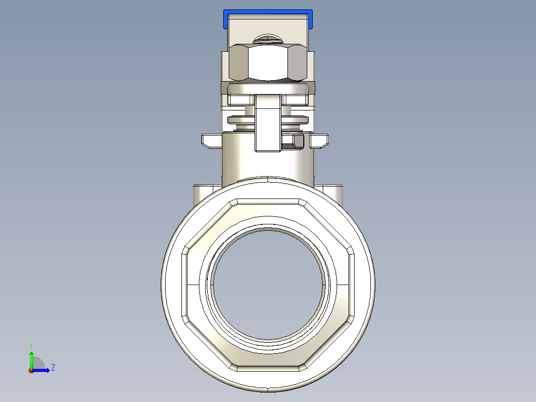 阀门模型-__________DN40左视图