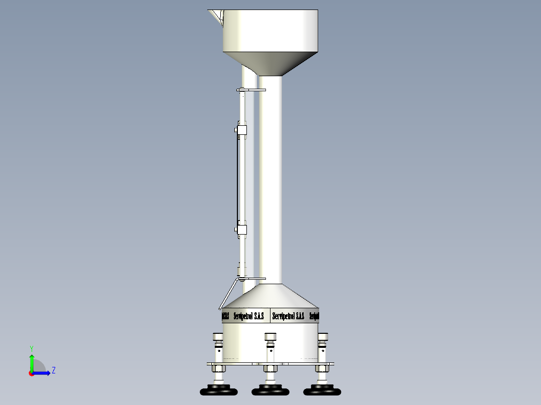 SERAFIN DE COMBUSTIBLE - 容积计左视图