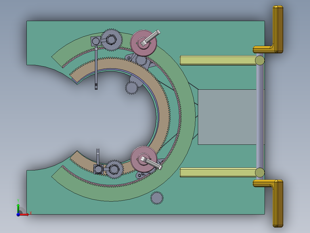 自动包树机建模前视图
