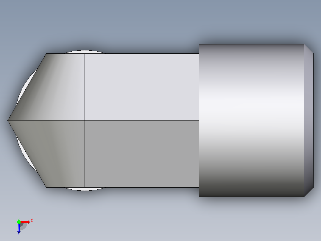 卡套式工业通用硬管接头EO_Male_stud_elbow_WE08SM71X俯视图