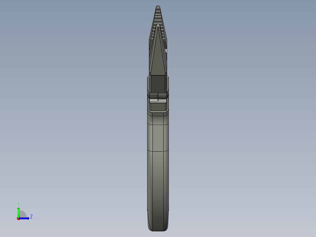 普通尖嘴钳左视图