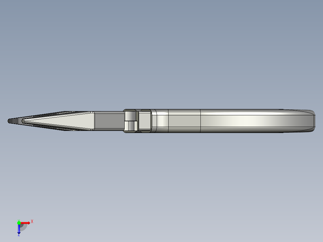 普通尖嘴钳俯视图