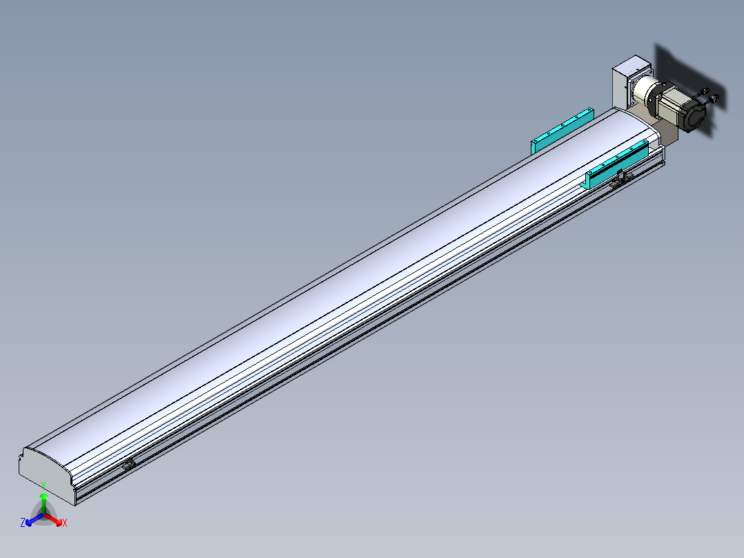 同步带滑台-半封闭B22H-L100-C-S1900-LU-P75-D3-N5