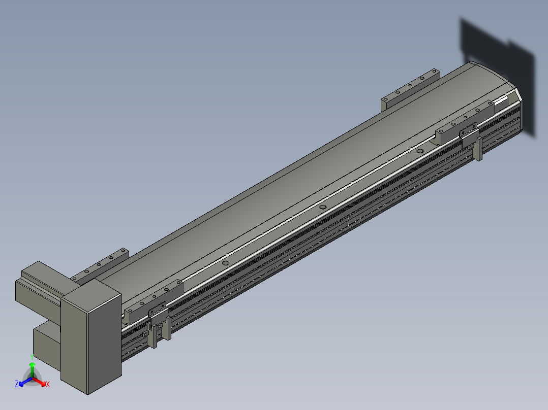 直线模组WG-LHB12-S600-RU设计图纸
