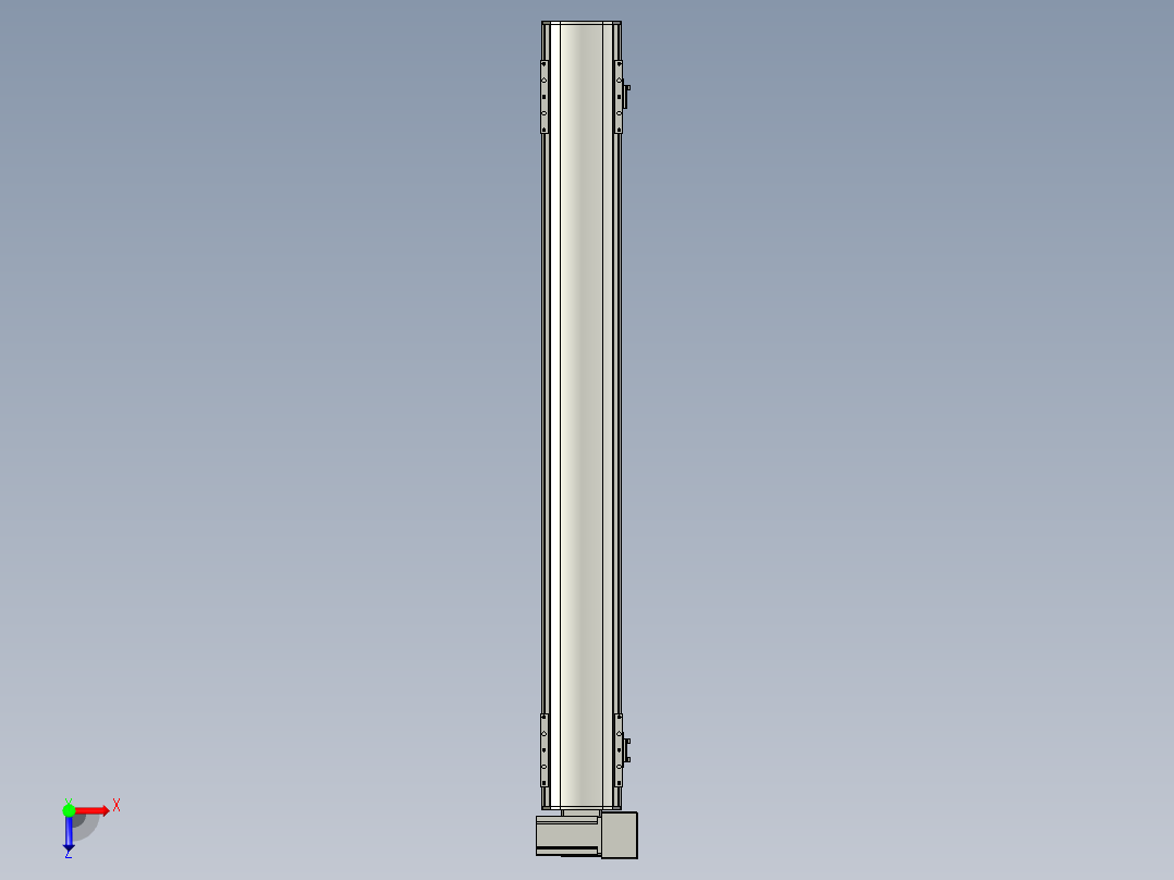 直线模组WG-LHB12-S950-RU设计图纸俯视图