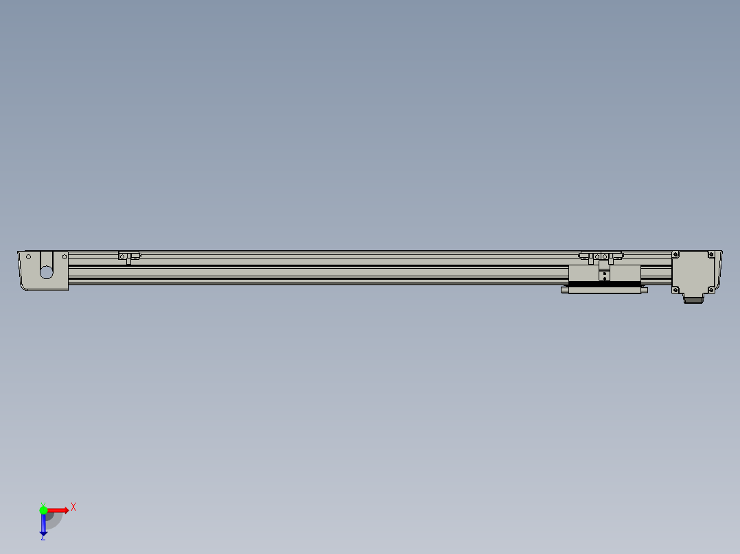 威洛博LB.GB同步带传动--欧规系列EBF5-L11-S650-BL-P20-C4俯视图