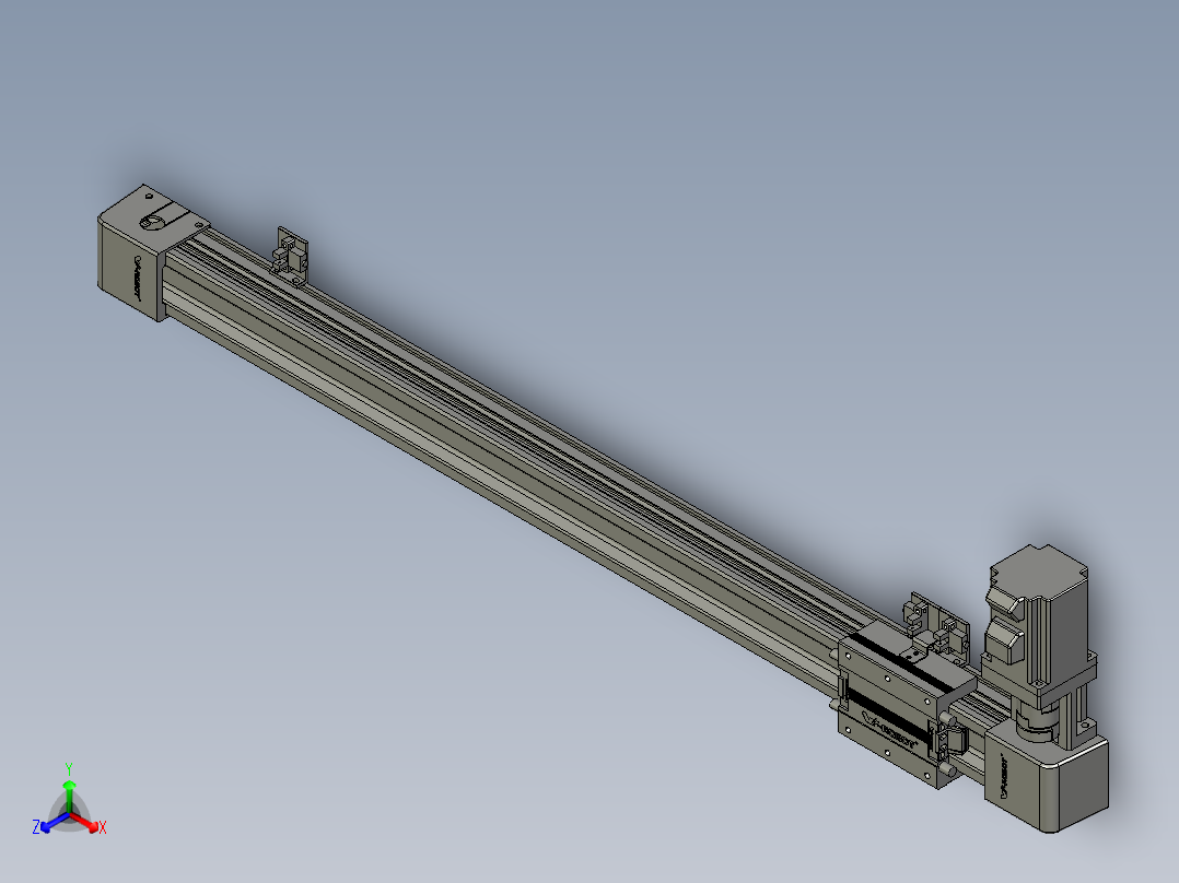威洛博LB.GB同步带传动--欧规系列EBF5-L11-S650-BL-P20-C4正等轴测图