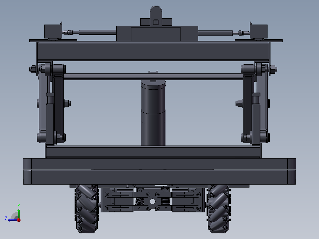 AGV+剪式升降台右视图