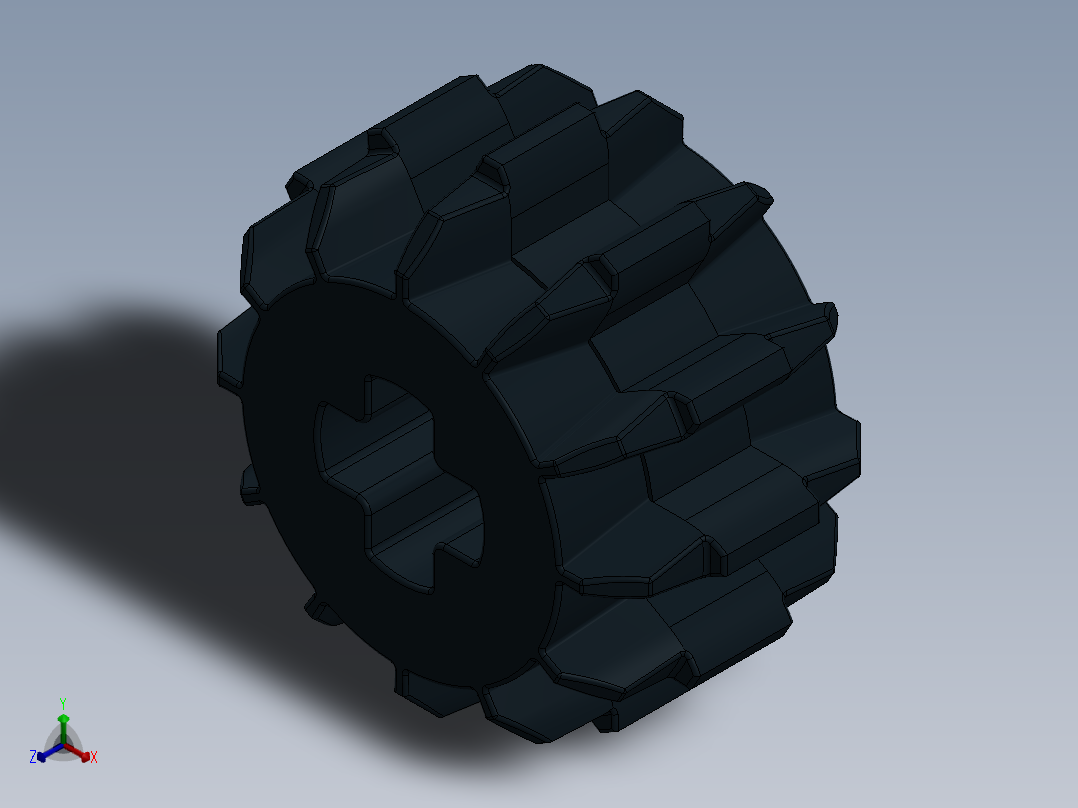 32270 - 4177431 - Black Technic Gear 12 Tooth Double Bevel.SLDPRT