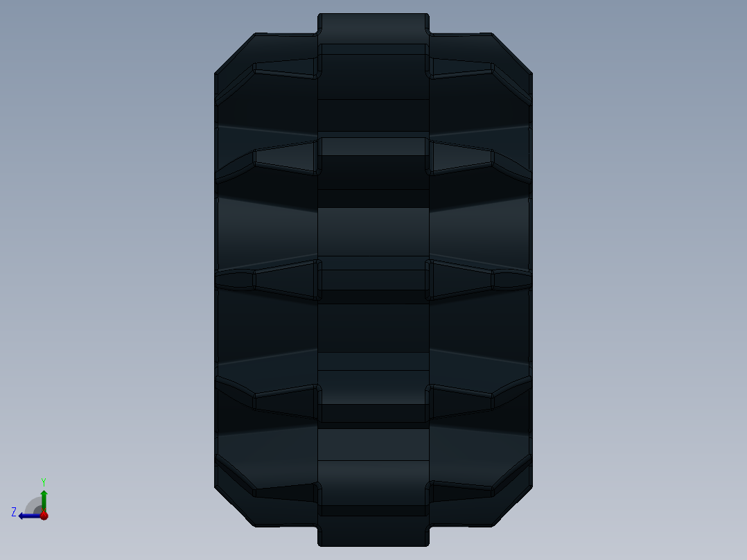 32270 - 4177431 - Black Technic Gear 12 Tooth Double Bevel.SLDPRT右视图