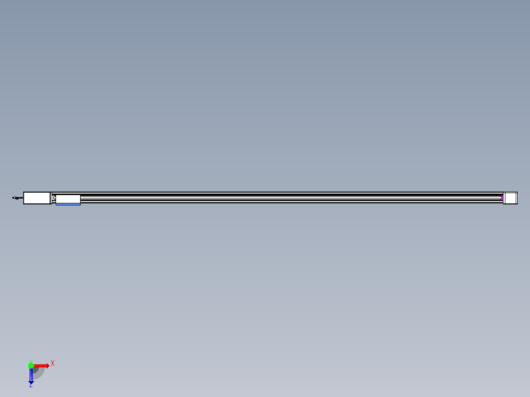 威洛博LB.GB同步带传动--欧规系列GB8-L96-S3100-BR-P75俯视图