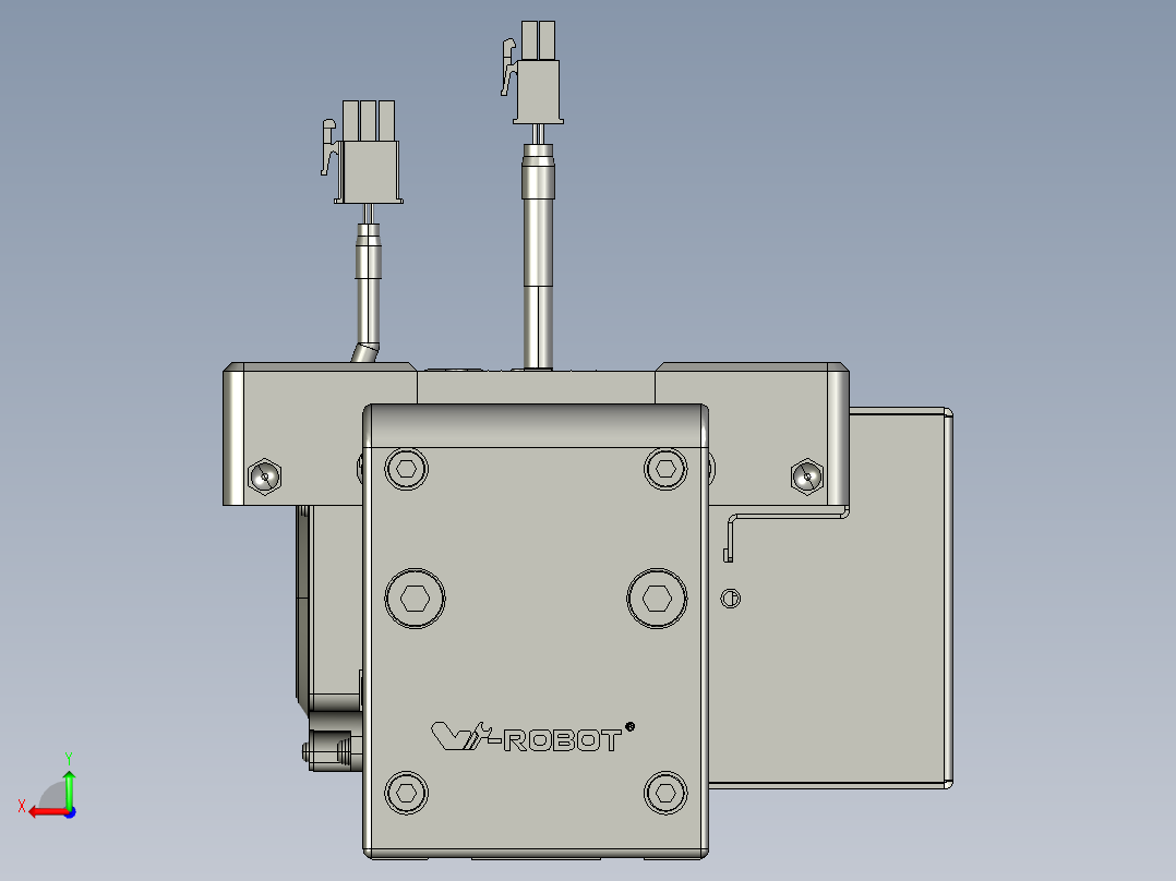 威洛博直线电机模组EB8-L100-S400-BR-P75-MS3后视图