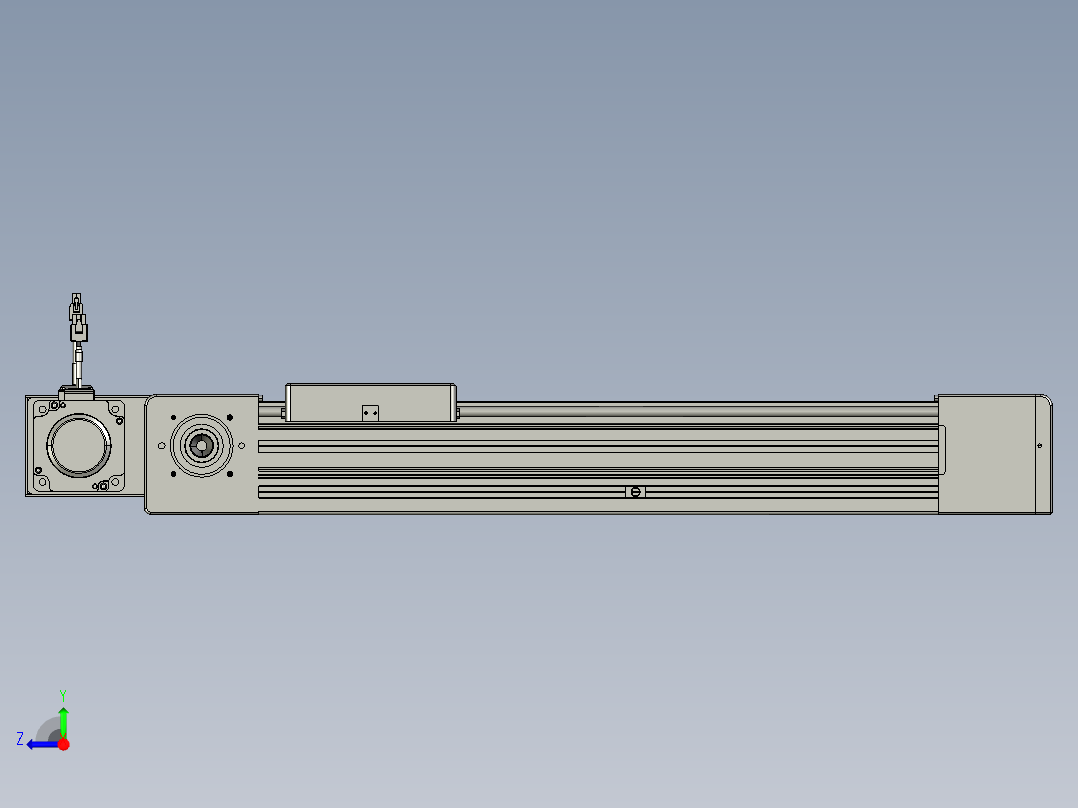 威洛博直线电机模组EB8-L100-S400-BR-P75-MS3右视图
