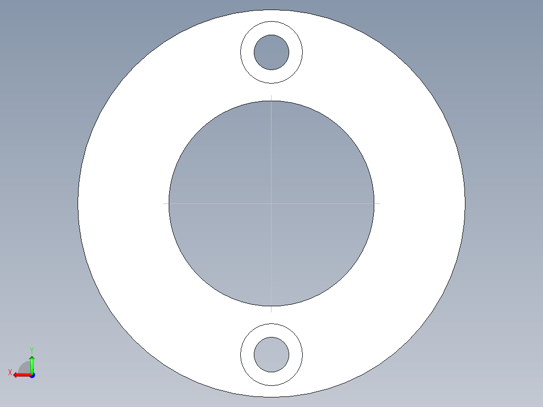 中心刻度環ECR-3D多系列多零件图纸模型后视图