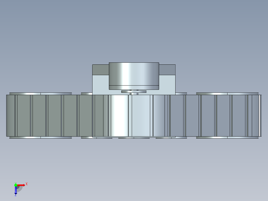 三角履带模型俯视图