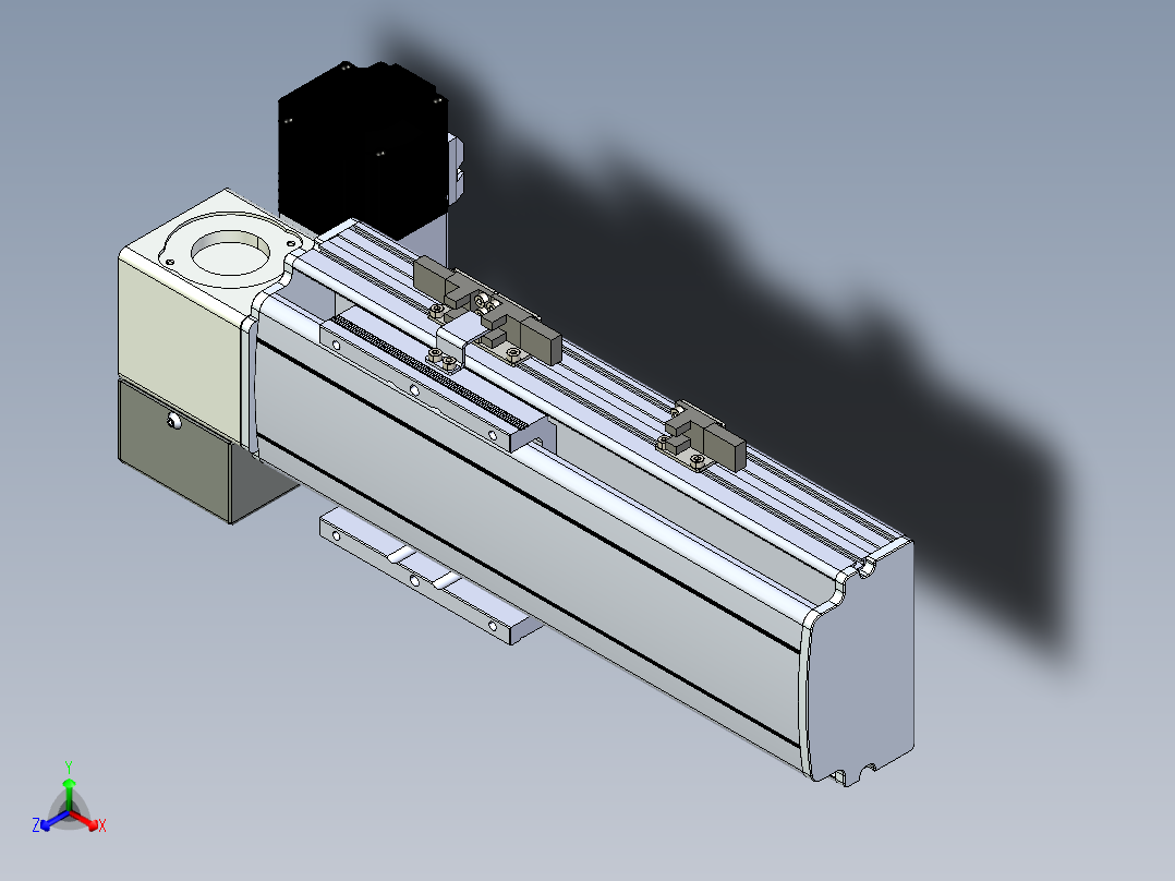 同步带滑台-半封闭B10H-L45-S100-LD-P40-D3