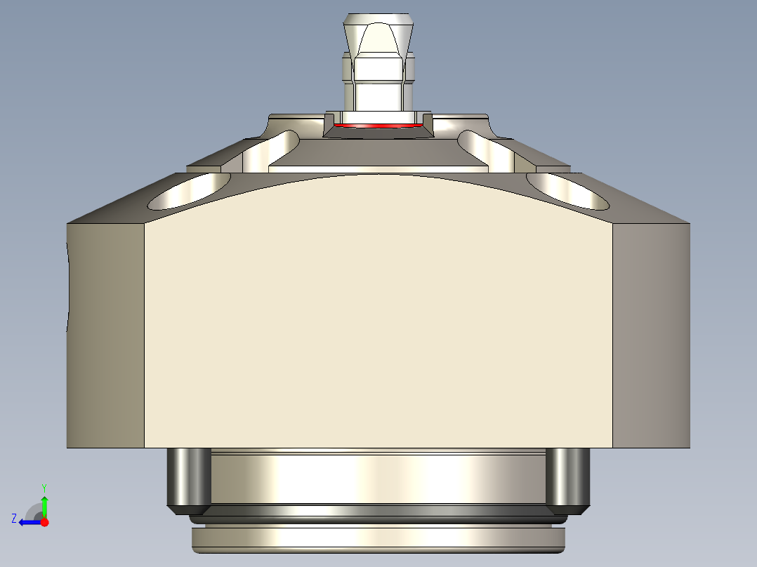 KOSMEKSFA1000-M1A-070多系列多零件图纸模型多系列多零件图纸模型右视图