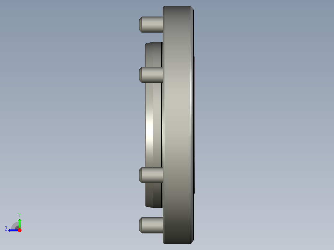 KOSMEKVSJ160-D多系列多零件图纸模型多系列多零件图纸模型右视图