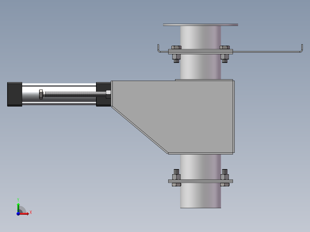 供丸闸门三维SW模型=1116436==30前视图