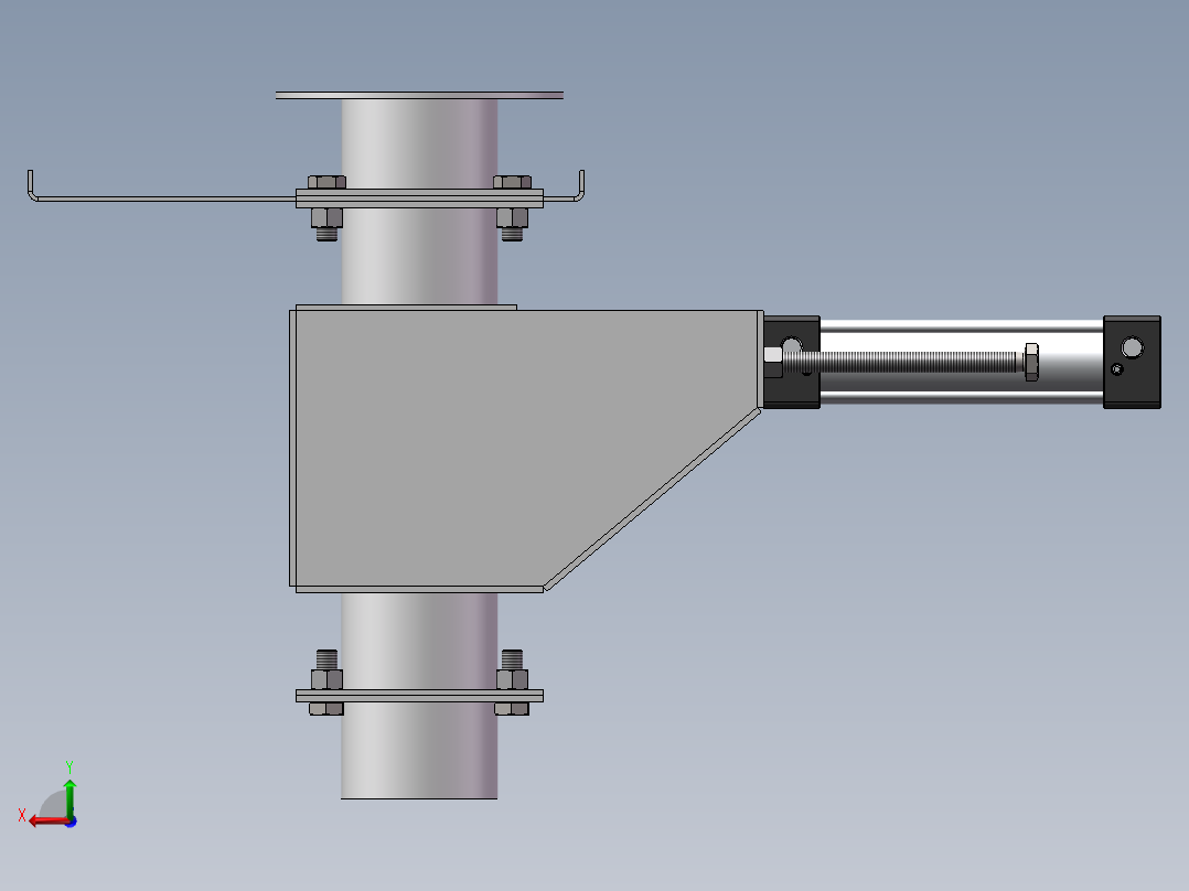 供丸闸门三维SW模型=1116436==30后视图