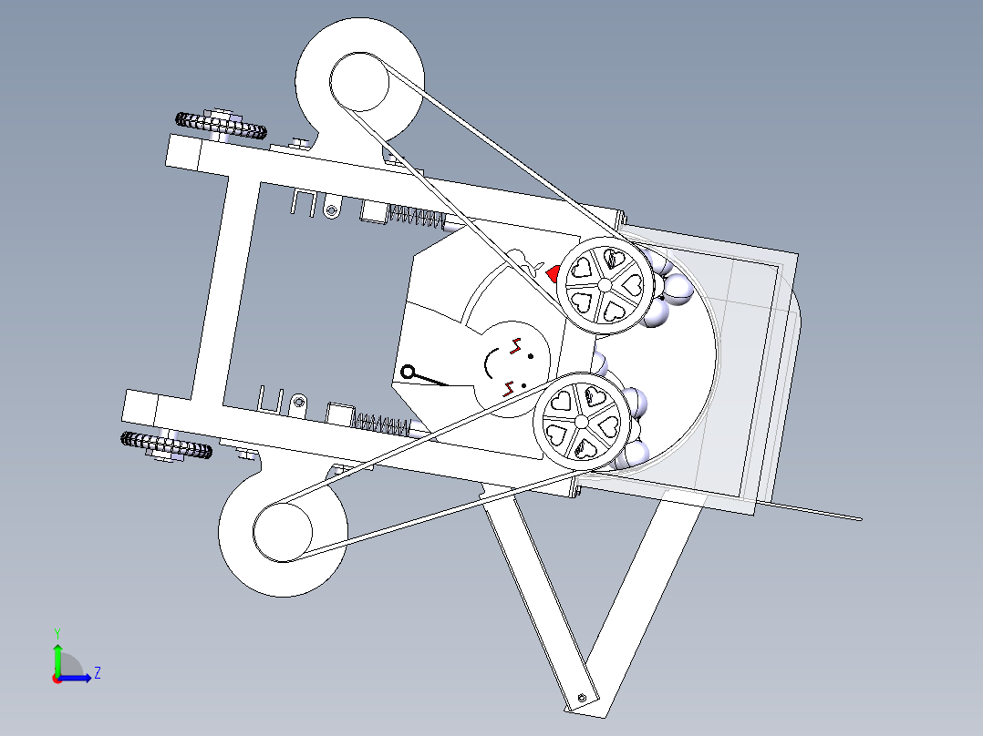 玉米脱粒机新左视图
