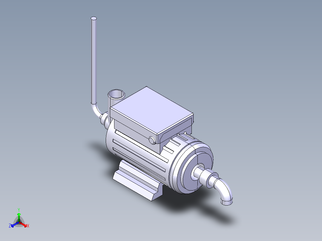 电机3正等轴测图