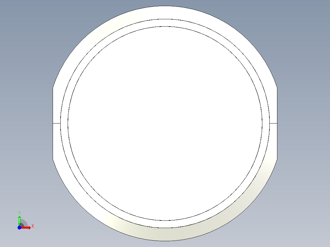 定位配件BJ735-3D多系列多零件图纸模型前视图