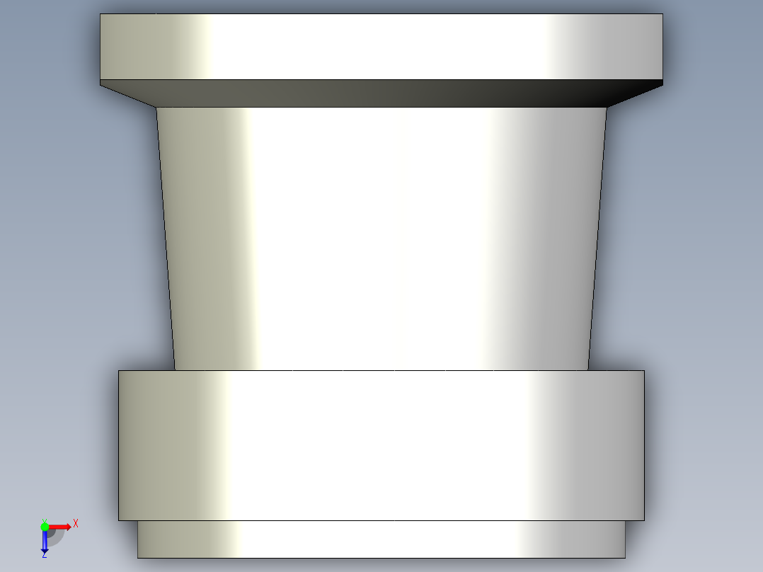 定位配件BJ735-3D多系列多零件图纸模型俯视图