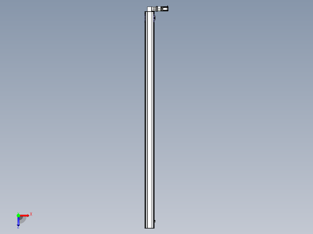 同步带滑台-半封闭B17-L100-S3600-R-P75-D3-N3俯视图