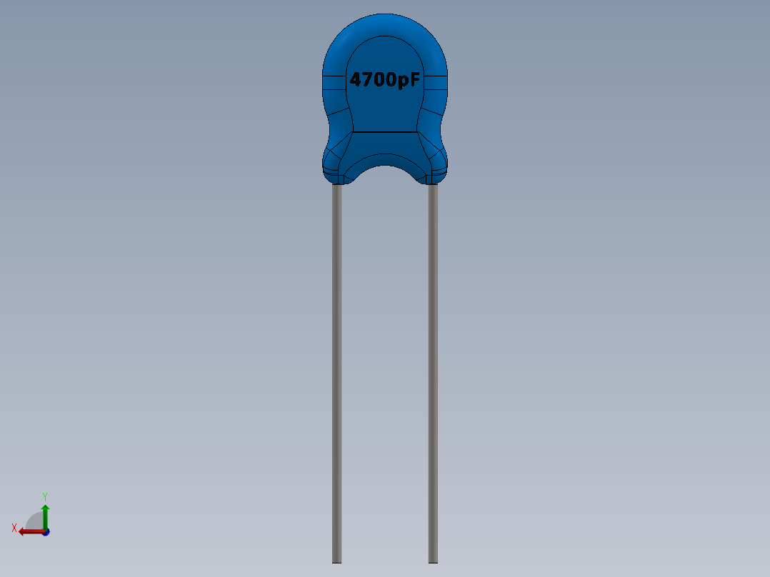 电容器 二极管 电阻器-Capacitor Ceramic 472 3KV 4700pF后视图