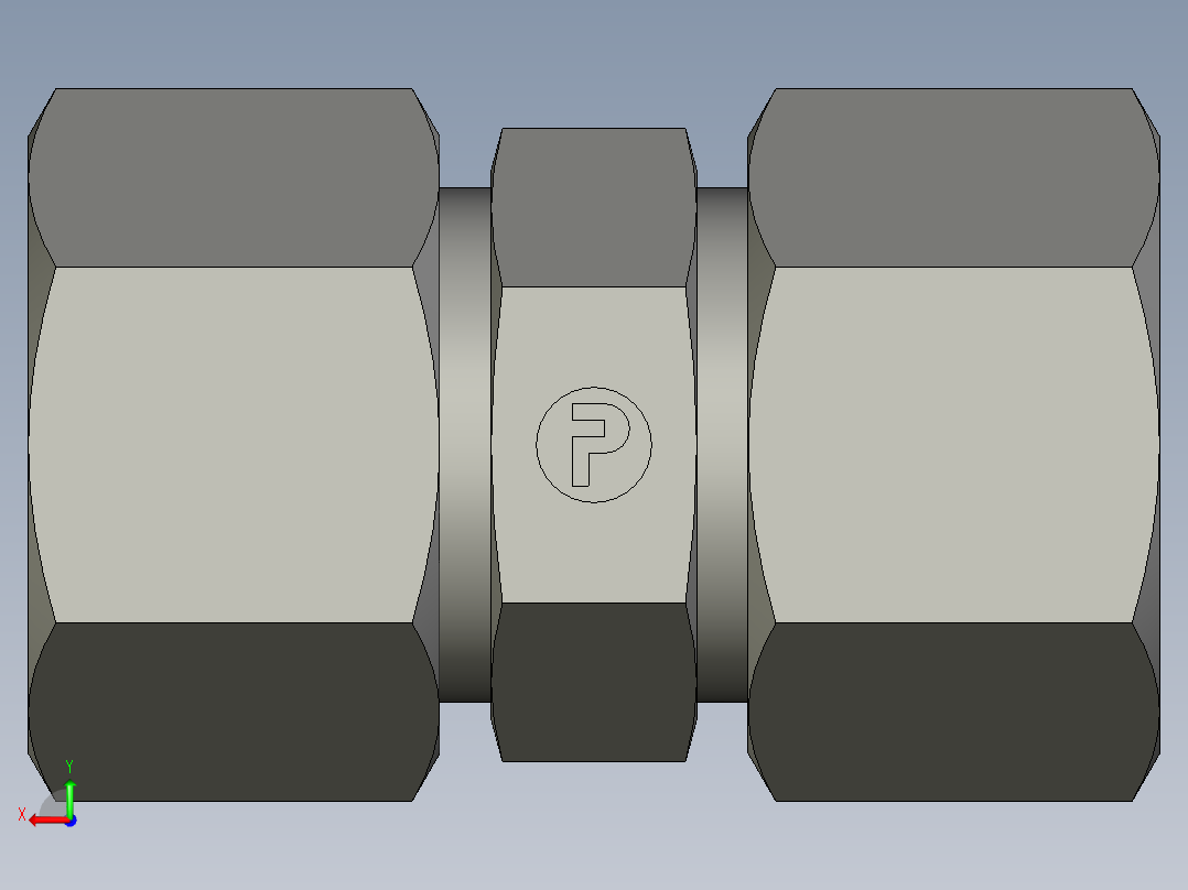 卡套式工业通用硬管接头EO Union G20SCF后视图