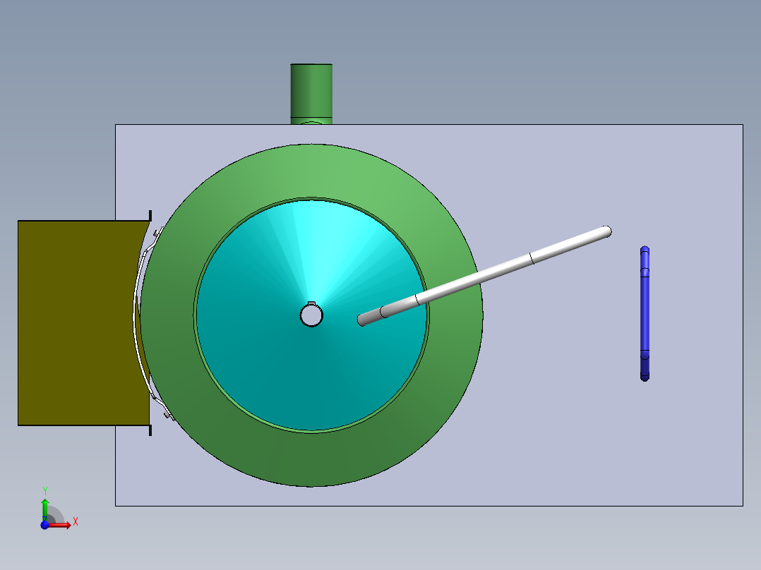 源文件 土豆扒皮机的设计【含三维SW】【全套11张CAD图纸】前视图