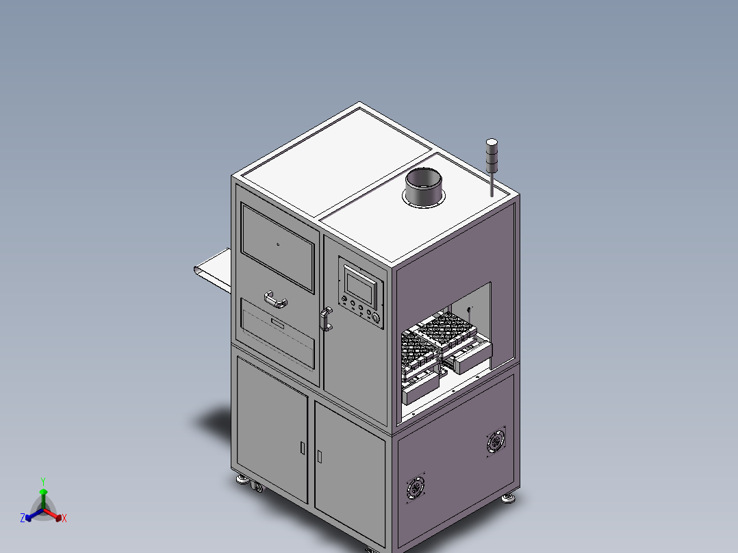 激光分板机 <span style='color: red'>3D</span>模型