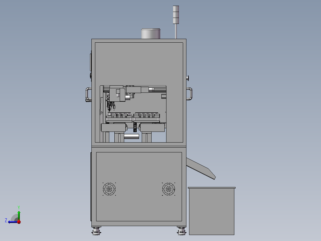 激光分板机 3D模型右视图
