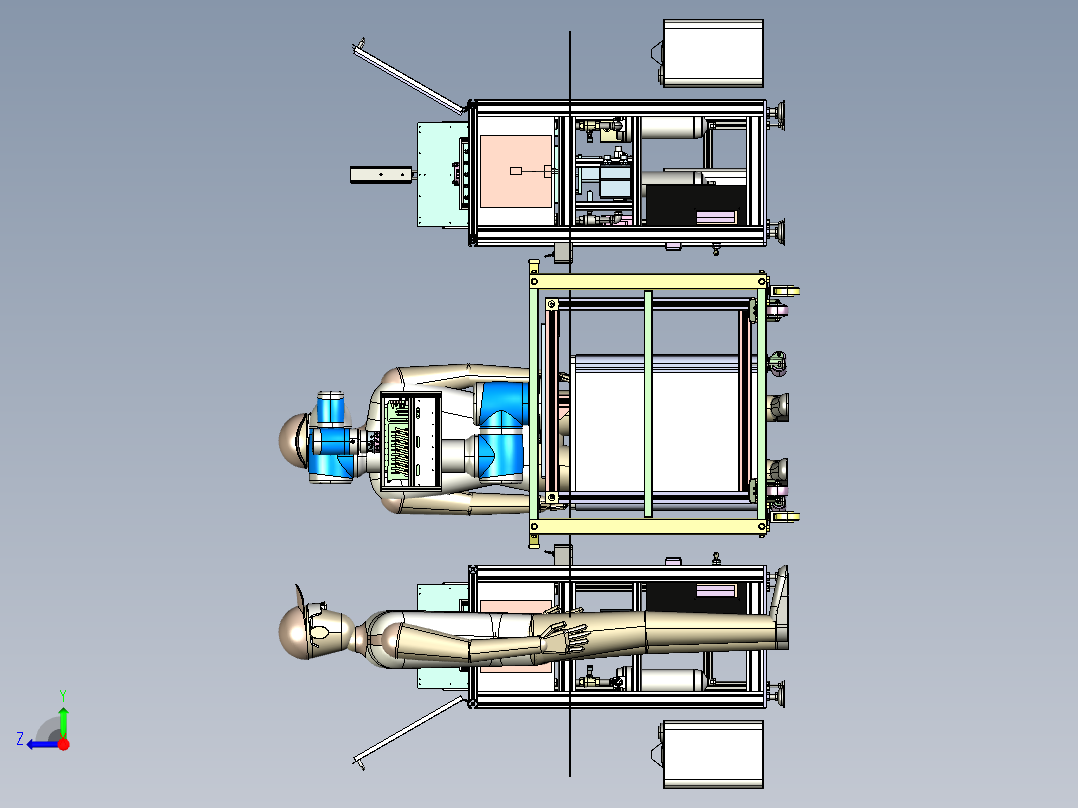 PCB自动清洗线step右视图