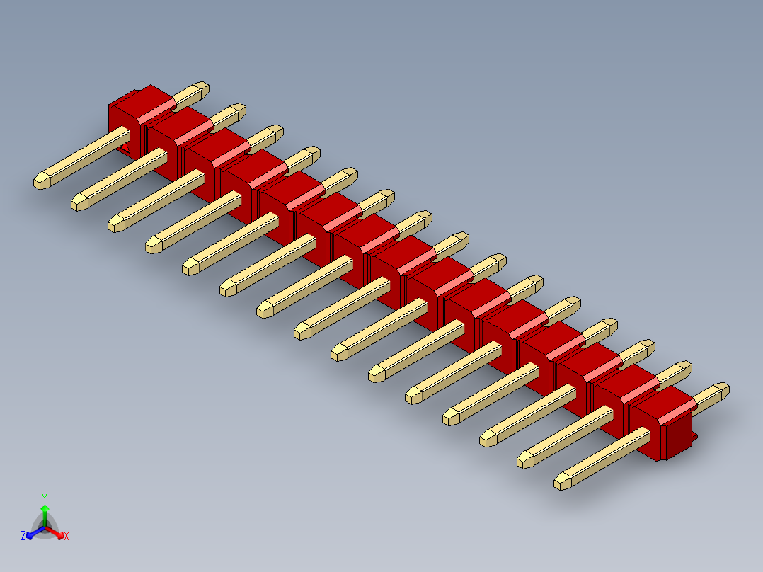 彩色公头100mil（2.54mm）系列-DS1021_red_1x15p_100mil_Type1_rev1.0