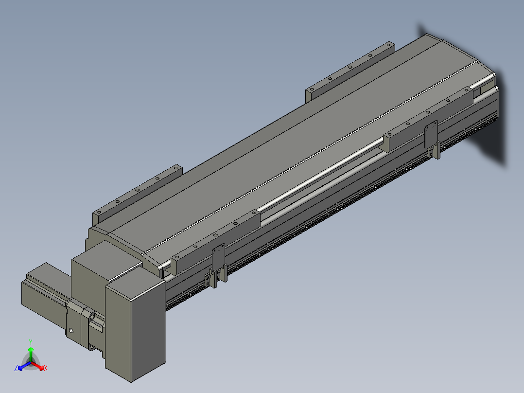 直线模组LHB21-L40-S550-RD设计图纸