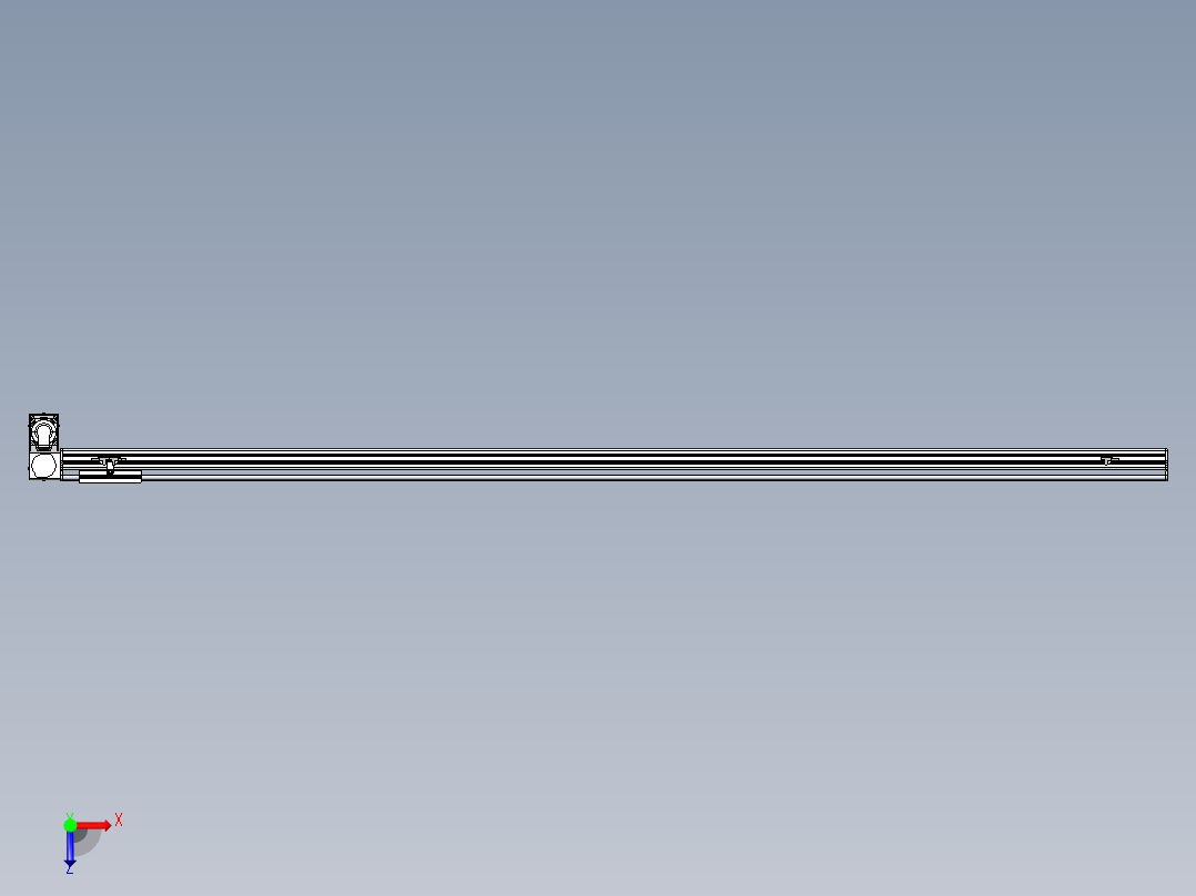 同步带滑台-半封闭B13H-L45-S2250-LD-P40-D3俯视图