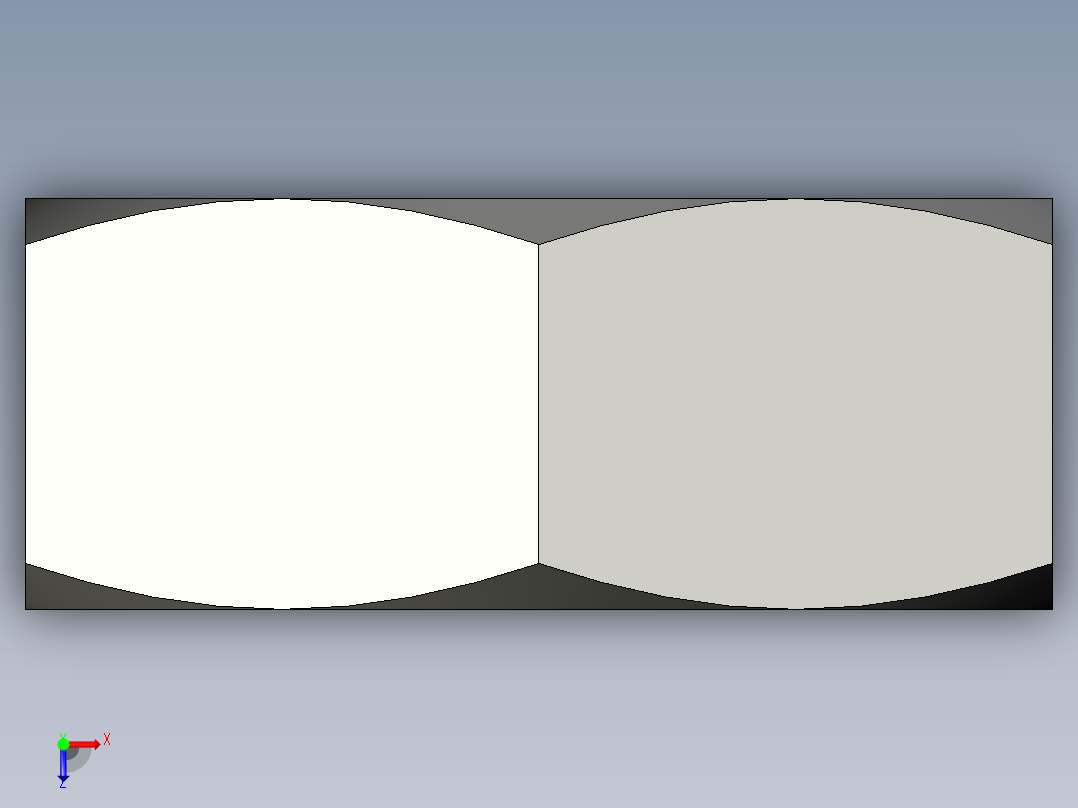 M2-M2 x 0.4mm Thread HEX NUT.STEP俯视图
