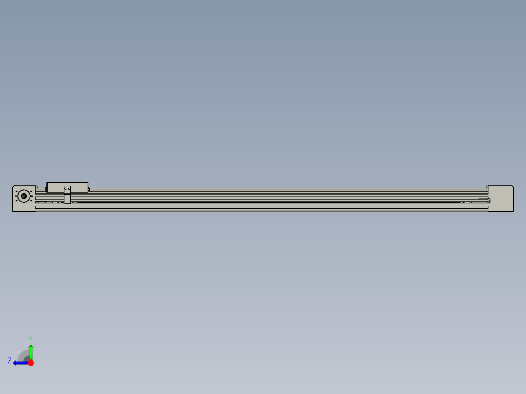 威洛博直线电机模组EB4-L80-S850-光轴右视图
