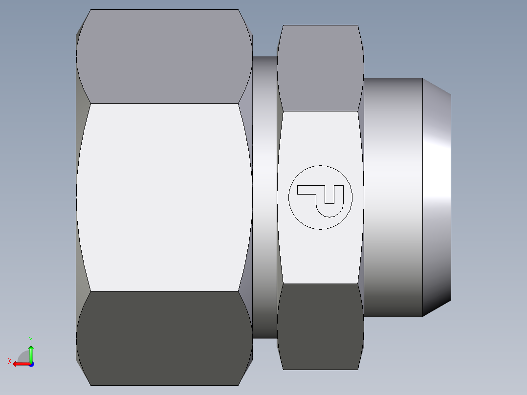 卡套式工业通用硬管接头EO_Weld_connector_AS38S71后视图