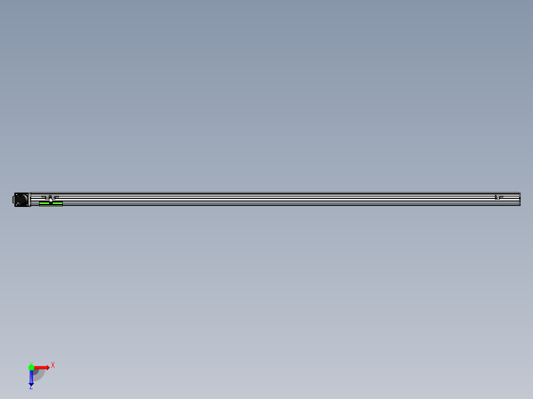 同步带滑台-半封闭B10-L90-S2100-R-P40-D3俯视图