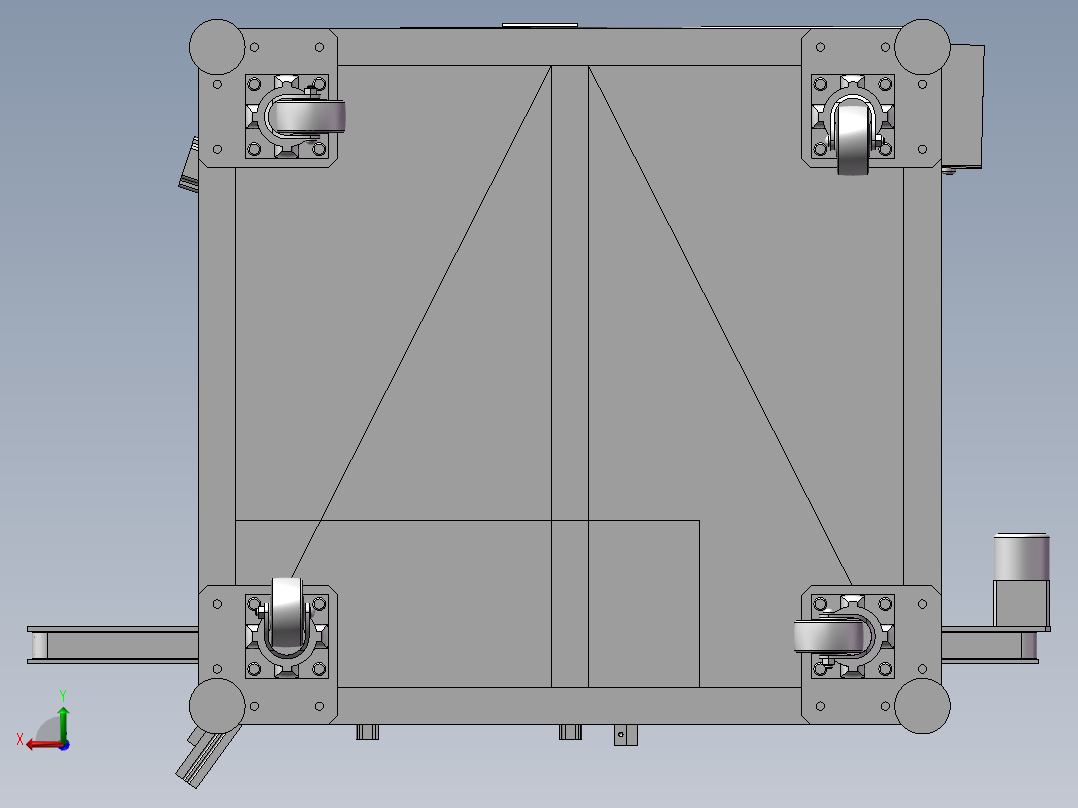 微型马达转子绝缘片组装机后视图