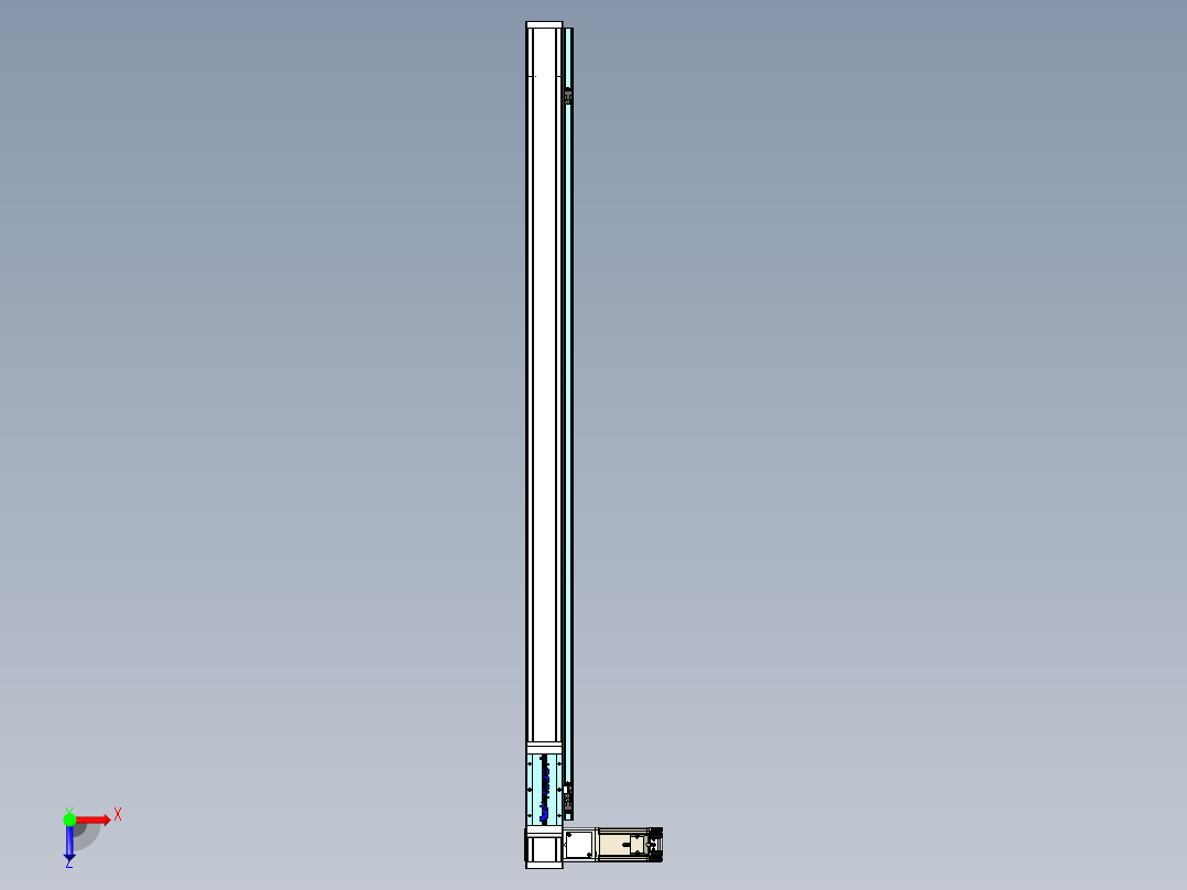 欧规系列-LB6A-L130-S1200-BL-ZP40-C3俯视图