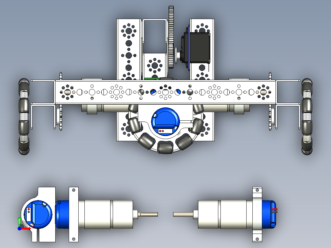 Mr Grabby 2019全向轮机器人车底盘前视图